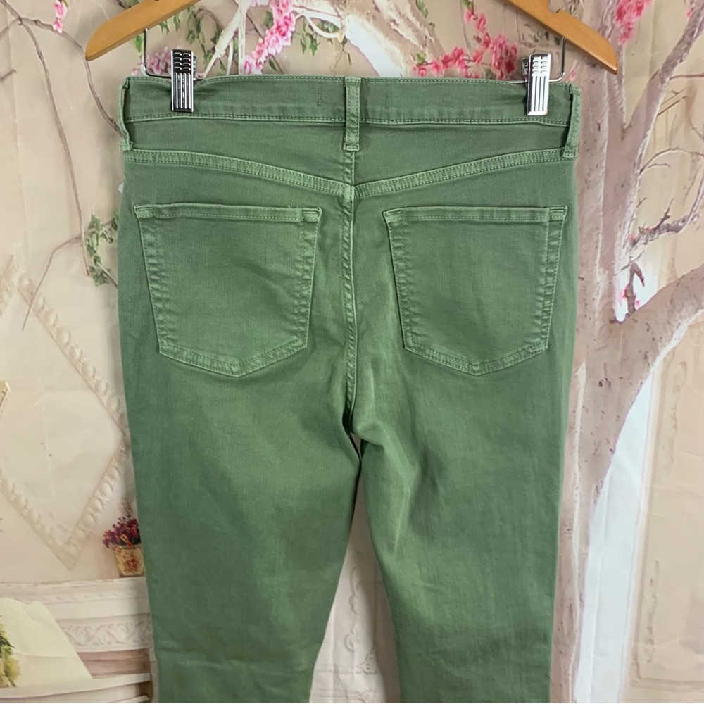NEW Free People Green Distressed Jeans - Picture 5 of 8